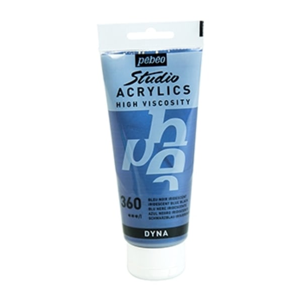 Pebeo Studio Acrylics 100 ml. - 360 iriserende blå sort