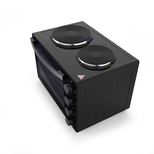 Ugn med kokplattor TO 3002 B 30L, 1600W