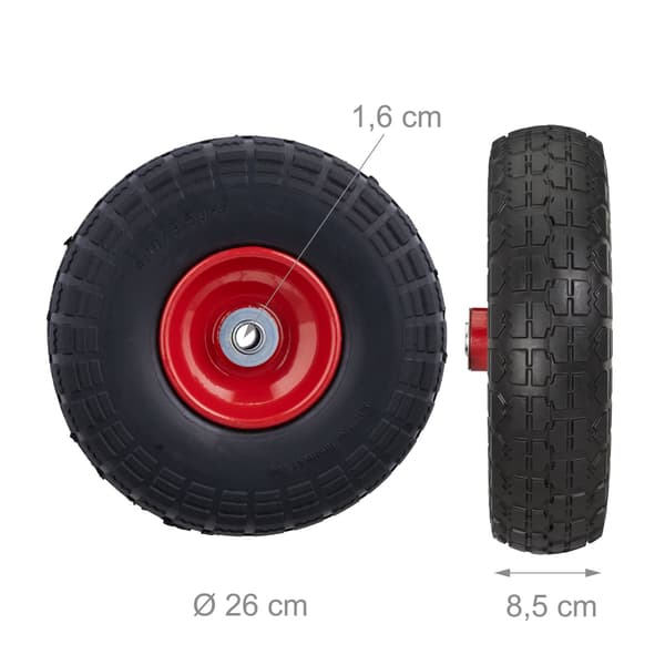 Pick-up hjul PU i sæt af 4