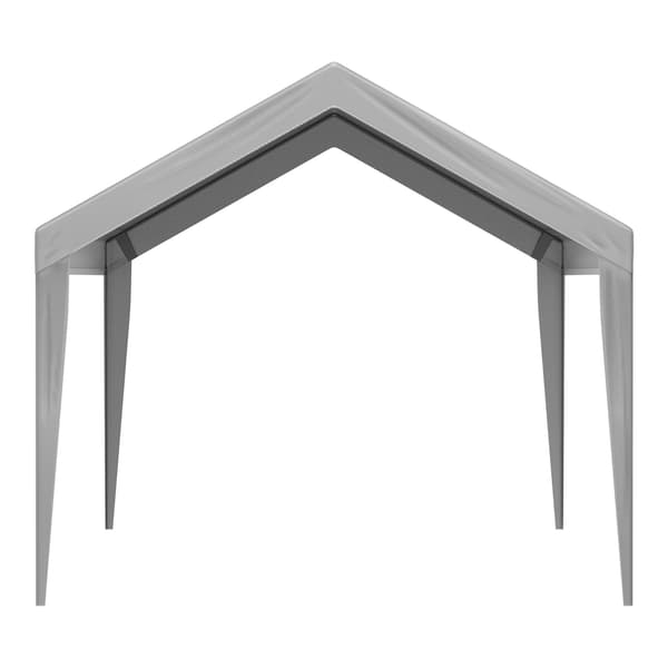 Carportöverdrag 3x6 m, vattentätt UV, grått