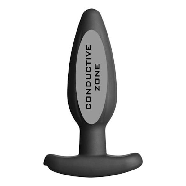 Electrastim - Silikonsvart Rocker Butt Plug Medium