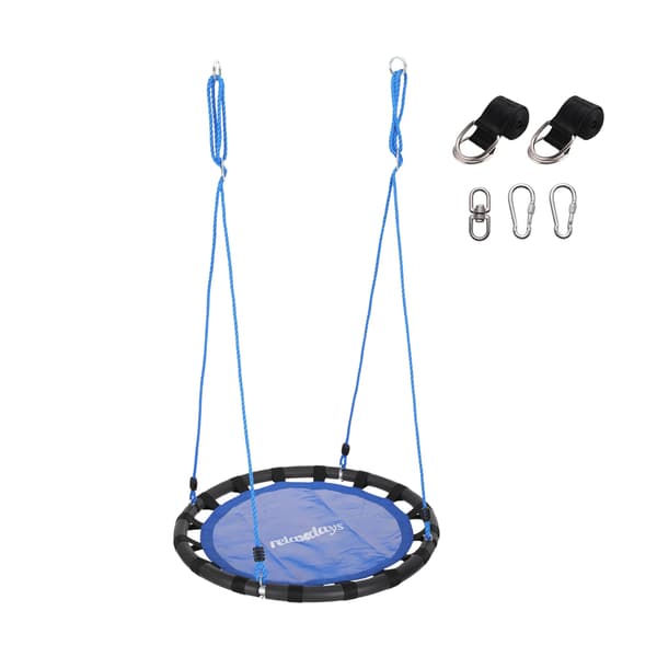 80 cm rund gunga med remmar och karbinhakar