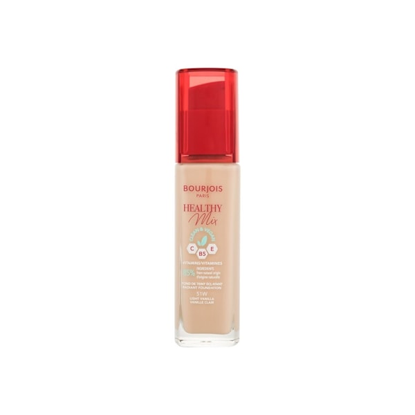 Bourjois Paris - Healthy Mix Clean & Vegan Radiant Foundation 51W Light Vanilla - For Women, 30 ml