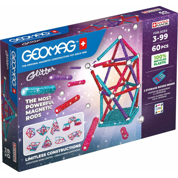 Geomag Glitter 60 Delar