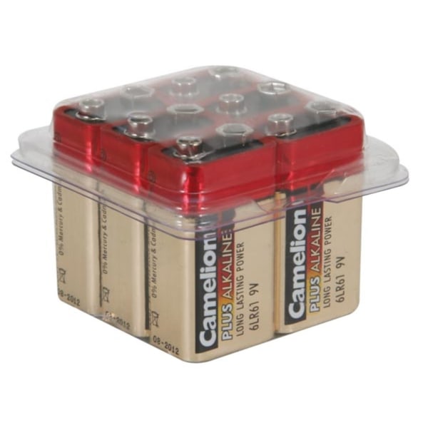 Alkaline E-Block 9V-500Mah (6 stk/kasse)