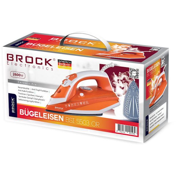 Dampstrygejern BSI 5503 OR, 2600W