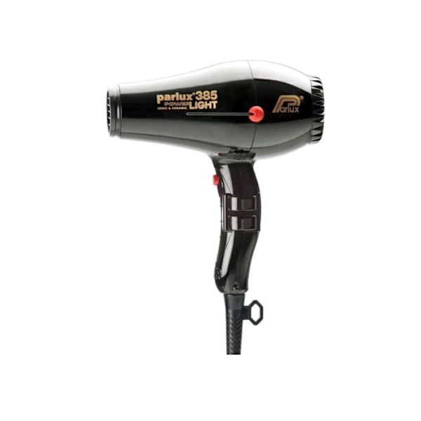 Parlux Hair Dryer 385 Powerlight Ionic Ceramic Black Sort