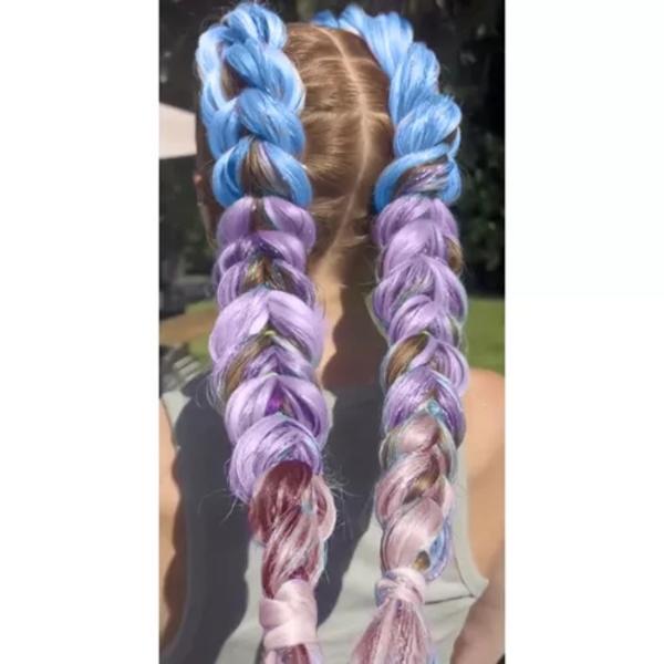 Synteettiset ombre-punokset Soulima 23577