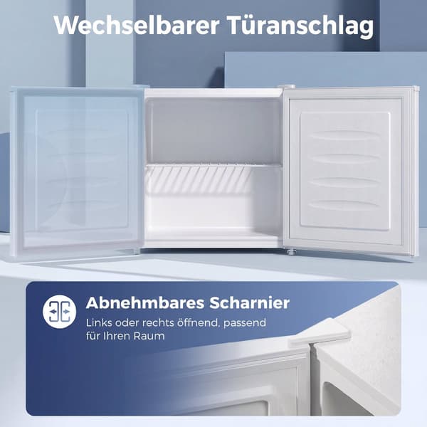 35L kompakt vit minifrys, justerbar termostat