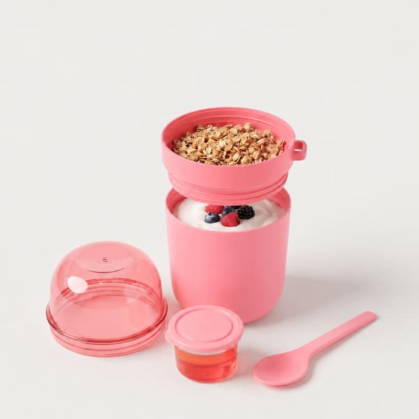 Mysli-mukit mukaan lusikalla, 4 kpl, pinkki