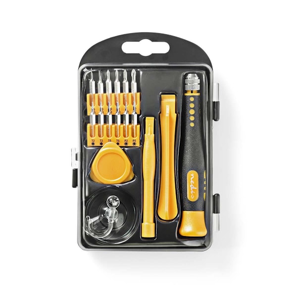Telefon / Tablet Reperations Sæt | 17-i-1 | PC / Smartphone / Tablet | Philips bits | Slidsede bits | Pentalobe bits | Tri-wing bits
