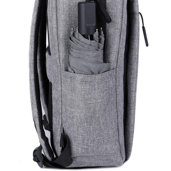 Laptoprygsæk 15,6" Grå, Vandafvisende, Polyester