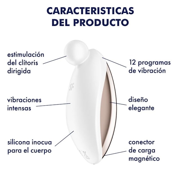 Satisfyer - Spot On 2 Lay-On Vibrator Hvid