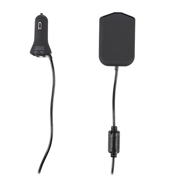 Biloplader 4-Udgange 9.6 A USB Sort