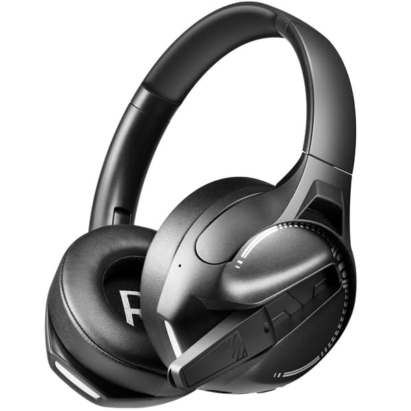 Trådlöst spelheadset, Bluetooth 6.0, svart, 50 timmars batteritid