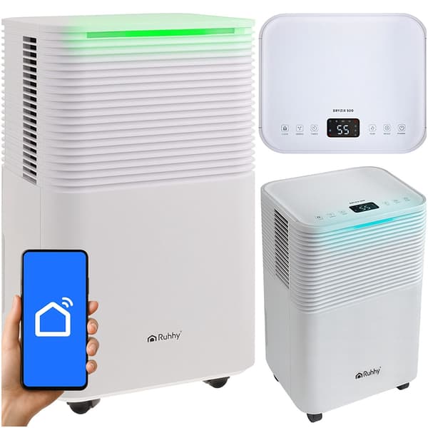 Avfuktare, 12 l/dag, WiFi, Timer, Hygrostat