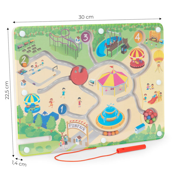 Magnetisk labyrintspel för barn