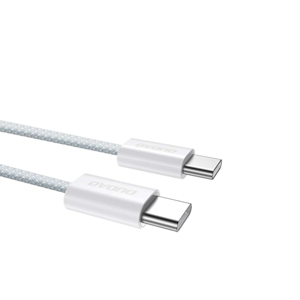 Holdbart UCB-C PD 60W kabel med kulfiberfletning, 1m, lyseblå
