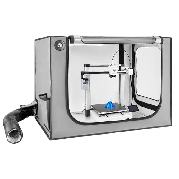 3D-printertelt, ventileret, LED, 600D Oxford-stof