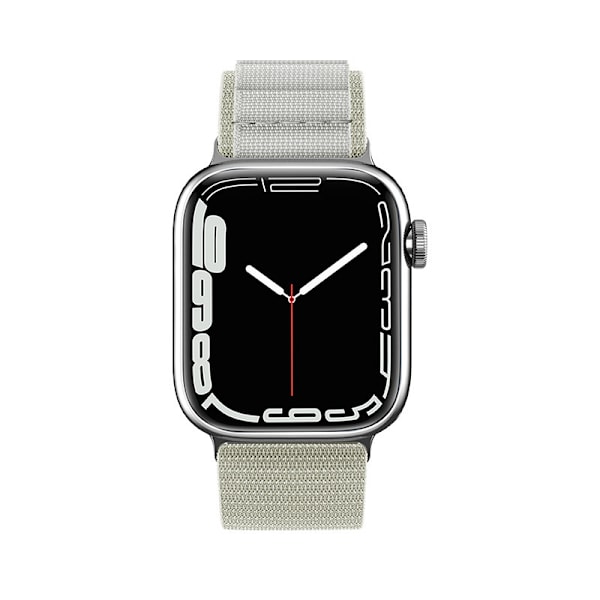 Hihna Alpine-terässoljella Apple Watchille 38 / 40 / 41 mm hopea