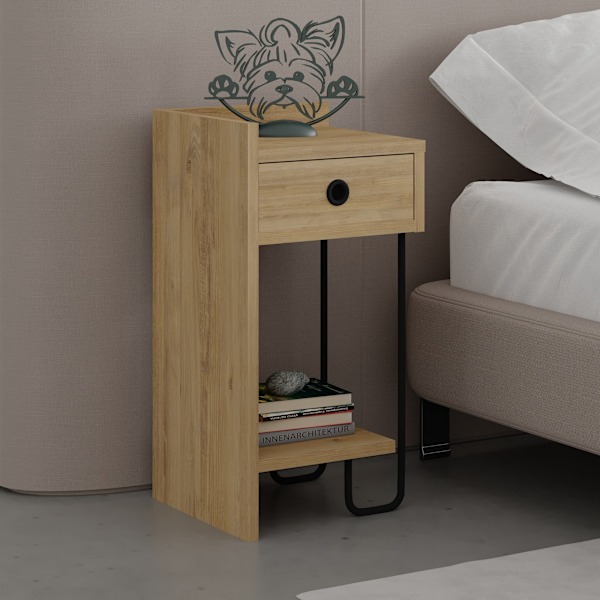 Yöpöytä Sirius Left - Oak v2