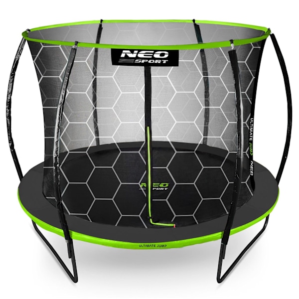 Profileret trampolin til haven 10ft/312cm med indvendigt beskyttelsesnet Neo-Sport