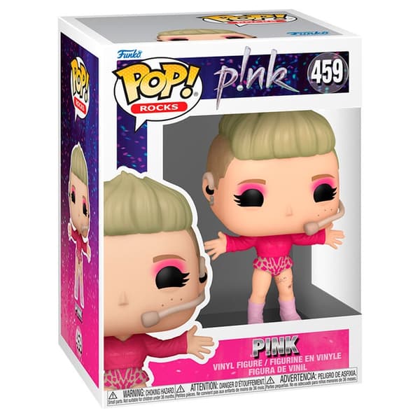 POP Figur Rocks Pink samlerlegetøj, 4-tommer størrelse