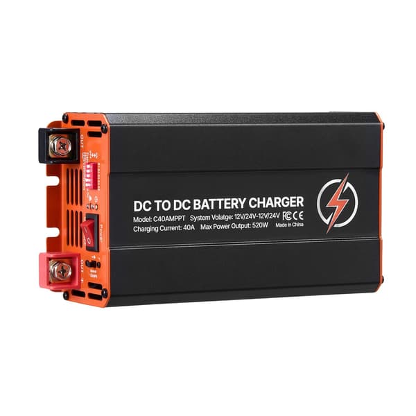 DC til DC-oplader med MPPT, 40A 520W, dobbelt indgang