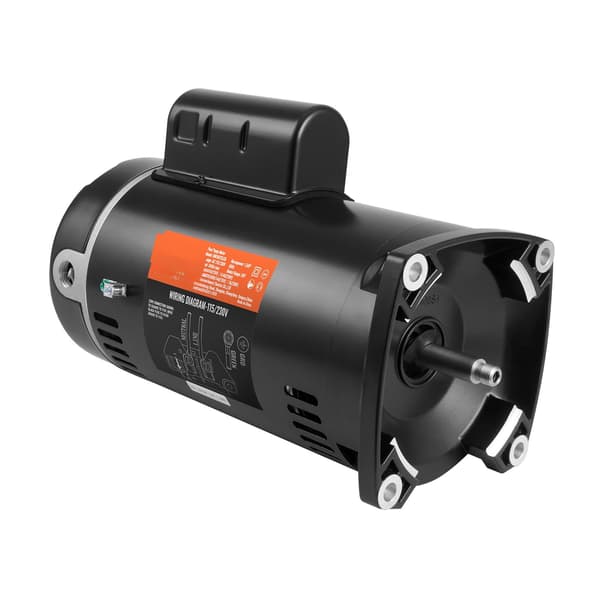 Poolpumpmotor 1,5 hk, 56 år ram, 115/230V
