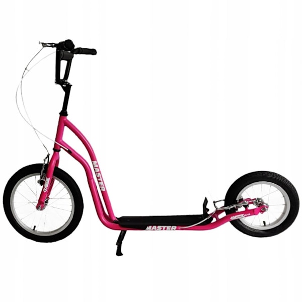 Scooter på hjul Pink med pumpede hjul 16/12"