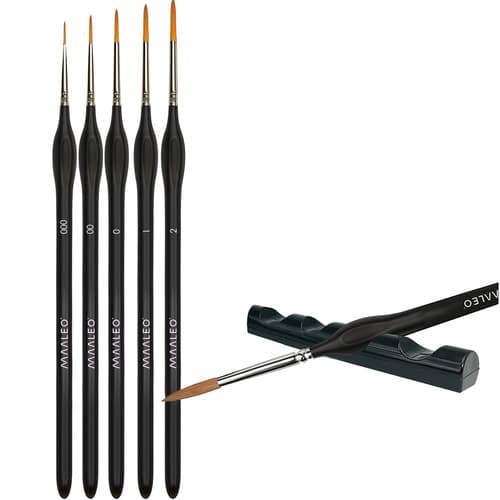 Penslar set med stativ – 5 stycken