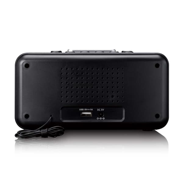 FM-clockradio med LED-display, natlys, USB-port