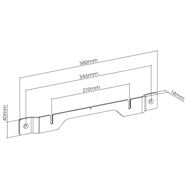 Soundbar Fäste | Kompatibel med: Sonos® Ray™ | Vägg | 2 kg | Fast | ABS / Stål | Svart