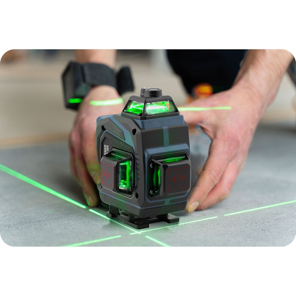 Cross-line laser matkalaukussa + tarvikkeet Humberg HM-170