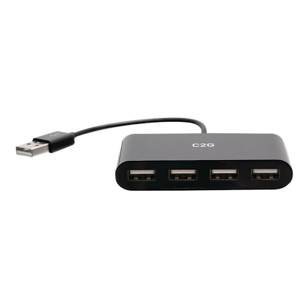 C2G 4-Port USB Hub - USB 2.0 Hub - USB Multiport Hub - 480 Mbps - Hub - 4 x USB 2.0