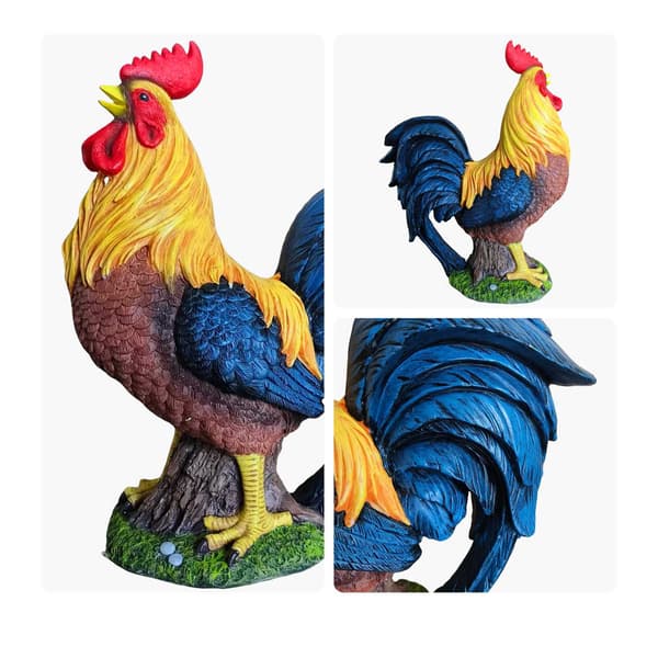 Kyllingehavepynt – Vejrbestandig polyresin, 24 cm