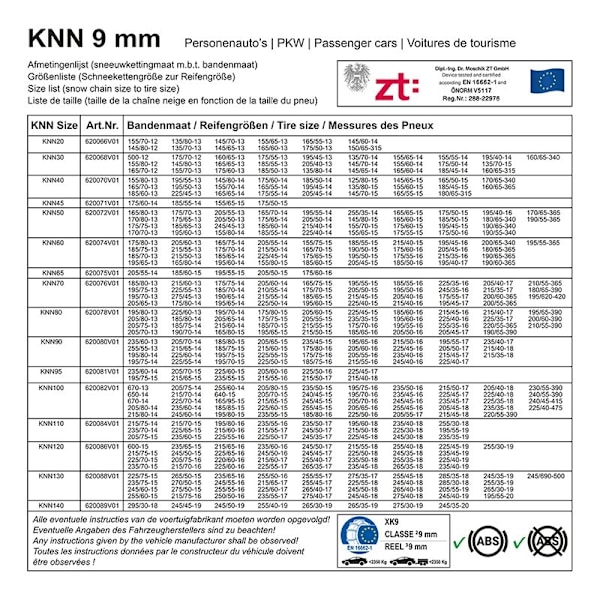 Lumiketjut 9mm KNN130