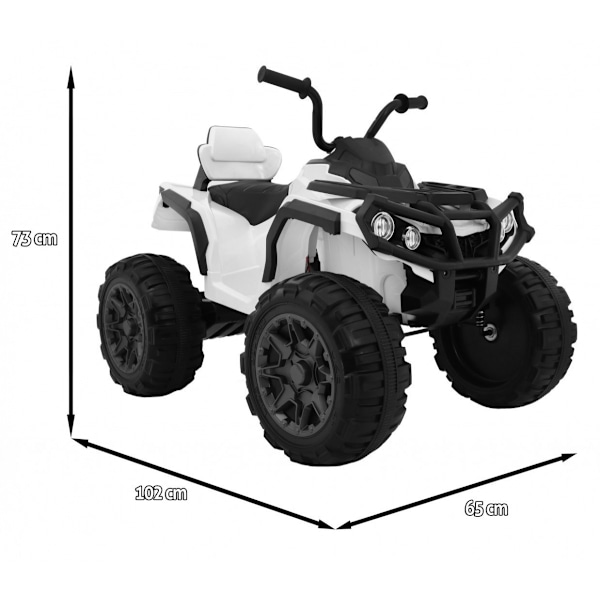 12V Kids Quad ATV kaukosäätimellä, LED-valot, MP3, USB