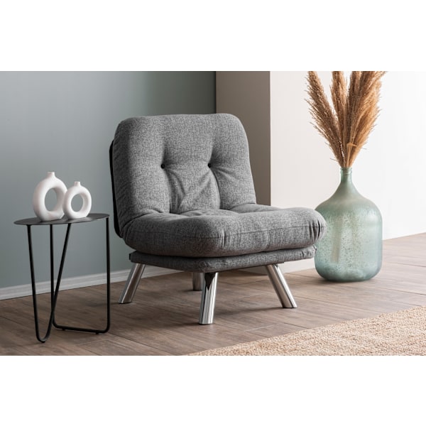 1-sits bäddsoffa Misa Small Solo - Ljusgrå