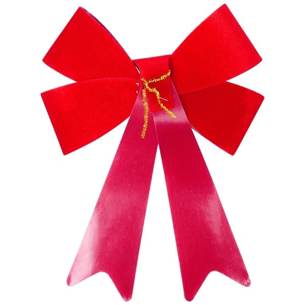 Dekorativ jul sammetsrosett 22x32 cm