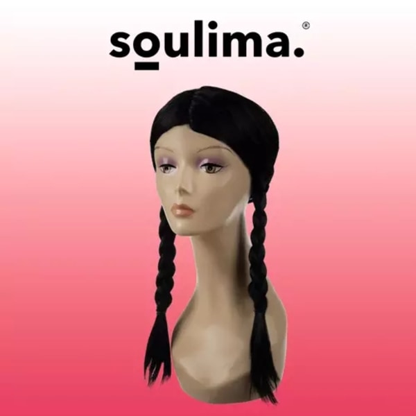 Lång peruk för kvinnor - flätor Soulima 21773