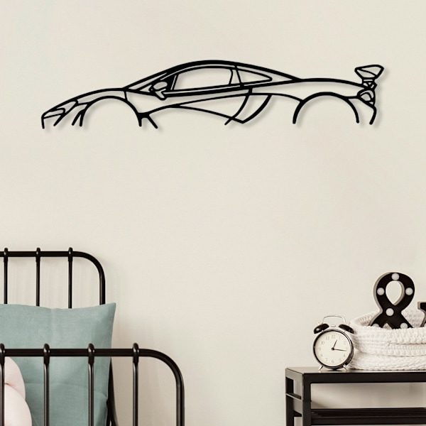 Koristeellinen metalliseinätarvikkeet Mclaren P1 Silhouette