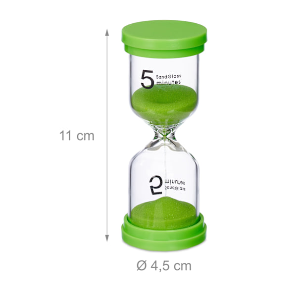 uppsättning med 6 timglas för barn