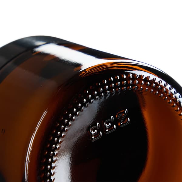 Bärnstensfärgade glaskrämburkar, 60 ml, UV-skydd, Läcksäker