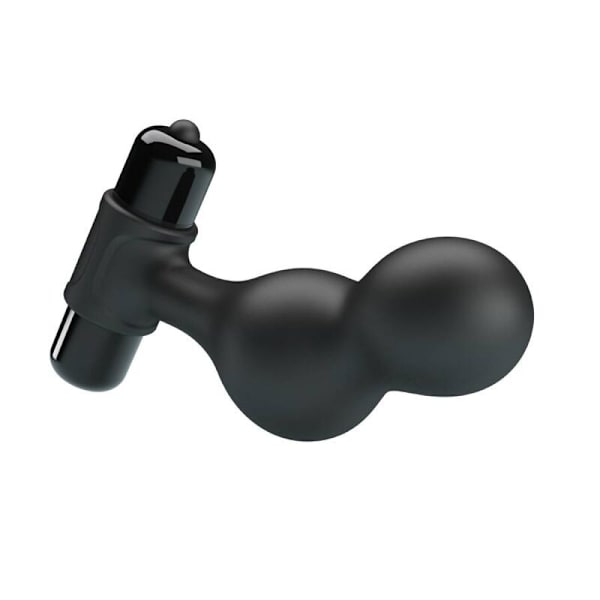 Mr Play - Sort Silikone Vibrator Anal Plug
