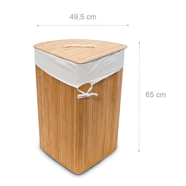 Tvättkorg hörn bambu
