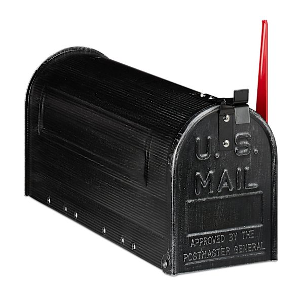 Amerikansk postkasse sort