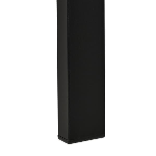 Sort stål havebænk – geometrisk design