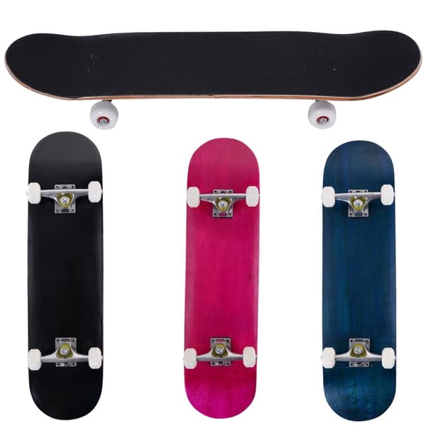 Skateboard Mini Cruiser, 20x79cm, Sort, Trædæk