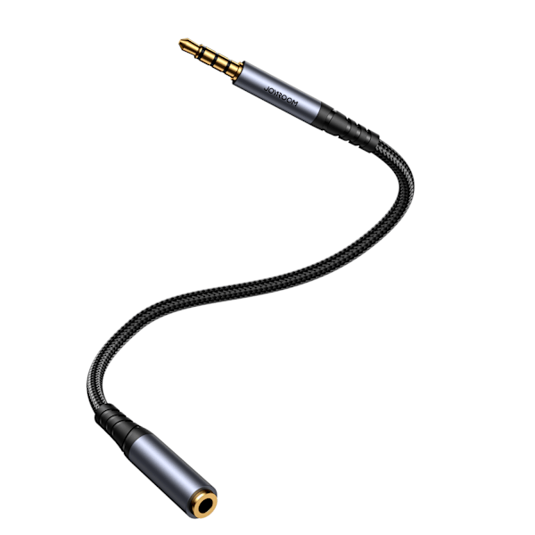 Stereo AUX Lydkabel Forlængerkabel 3,5mm Mini Jack 1,2m Sort